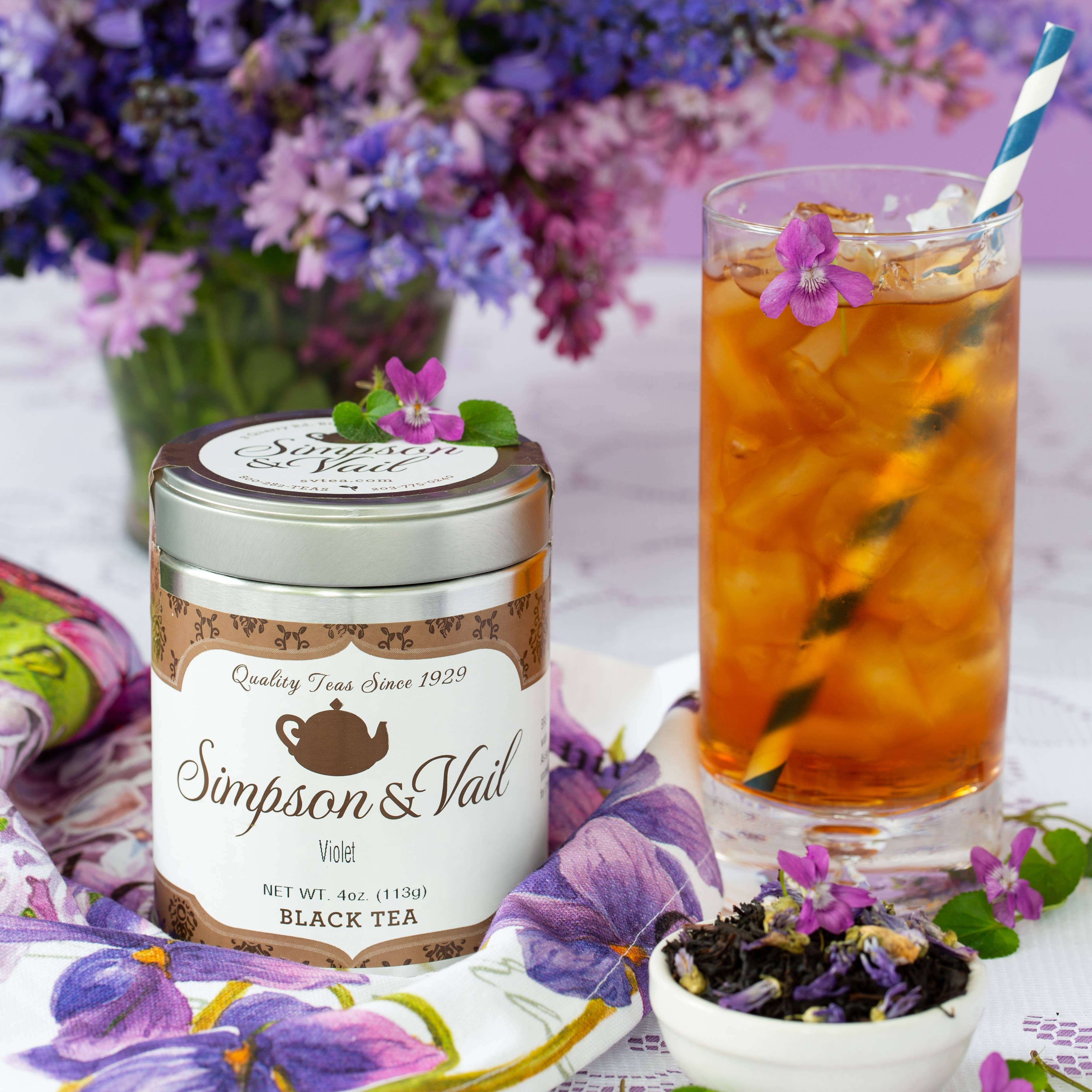 Violet Black Tea - 4 Ounce Tin