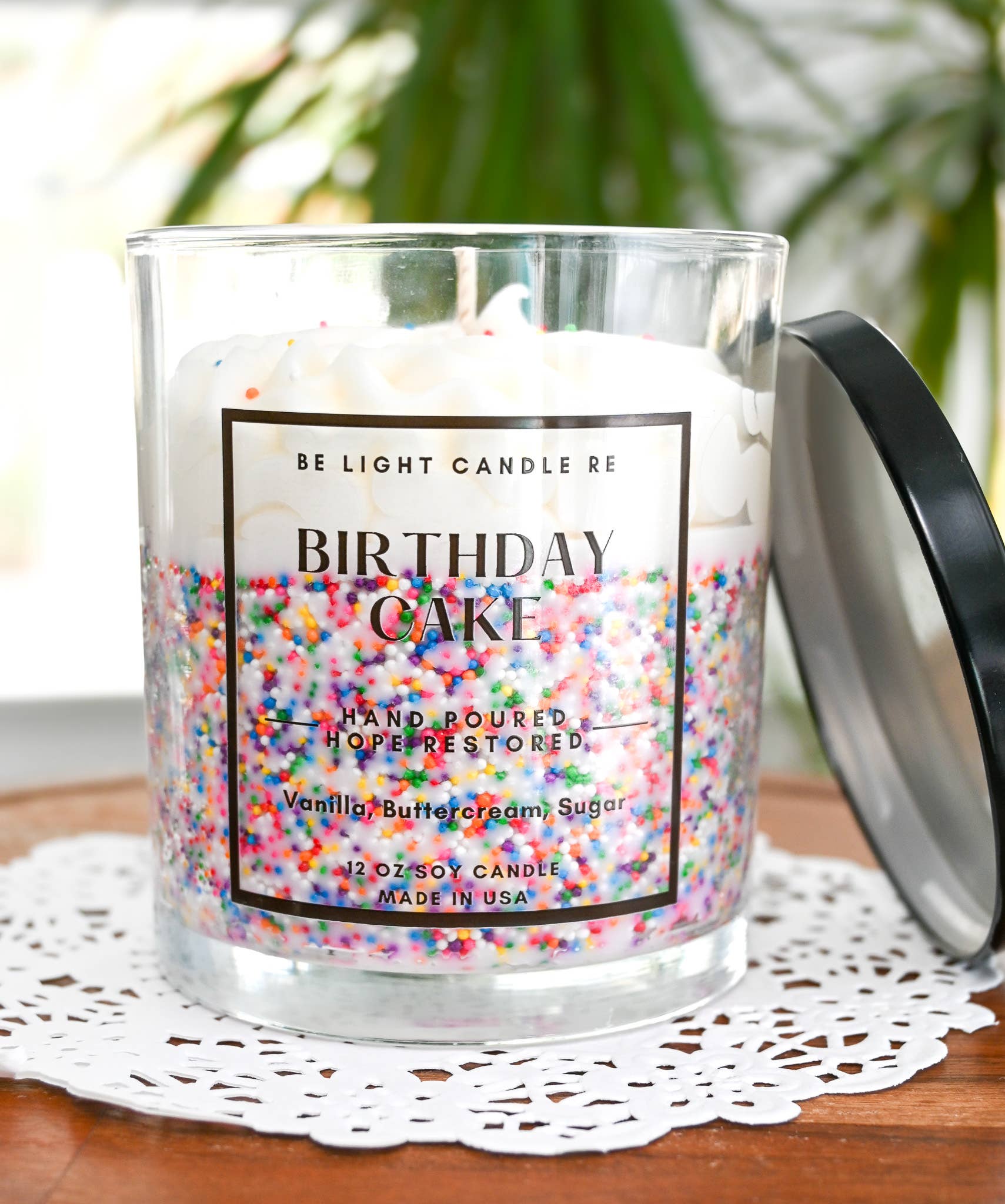 Birthday Cake, Scented Soy Candle 12 oz