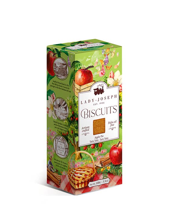 Apple Pie Cookies. 3.50oz (Vegan All-Natural Gift Fine Food)