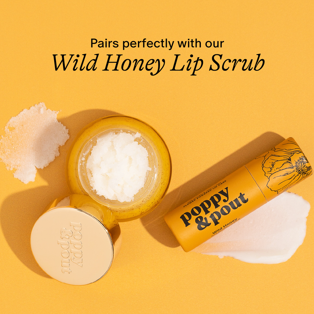 Buttercream Birthday Cake Flavored Lip Balm in Wild Honey