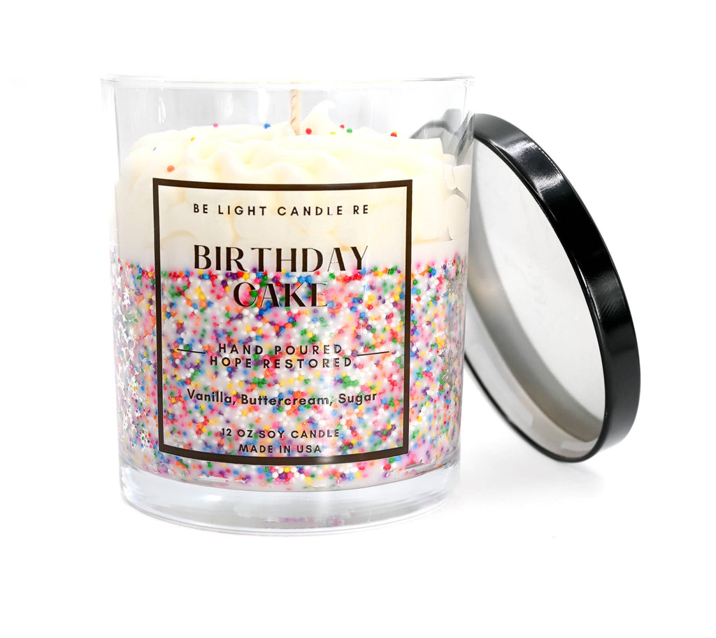 Birthday Cake, Scented Soy Candle 12 oz