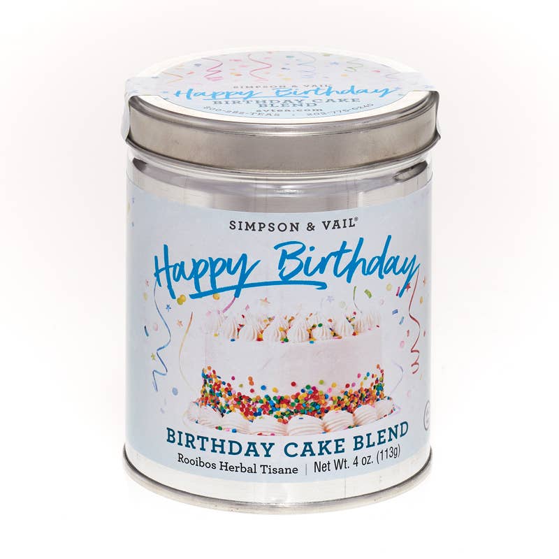Buttercream Birthday Cake Herbal Tea, 4 Ounce Tin