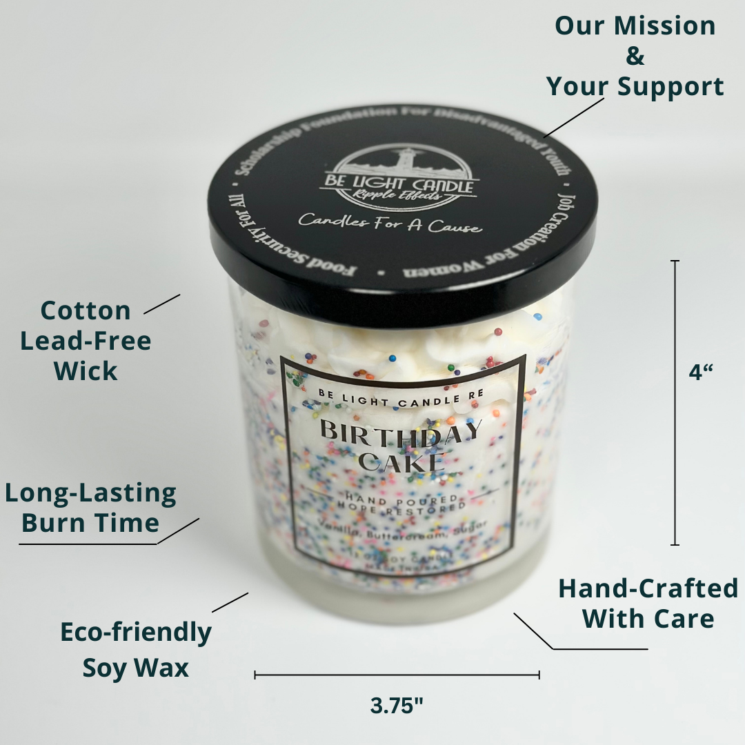 Birthday Cake, Scented Soy Candle 12 oz