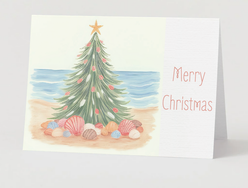A Coastal Christmas Card Collection: Christmas Tree By The Sea