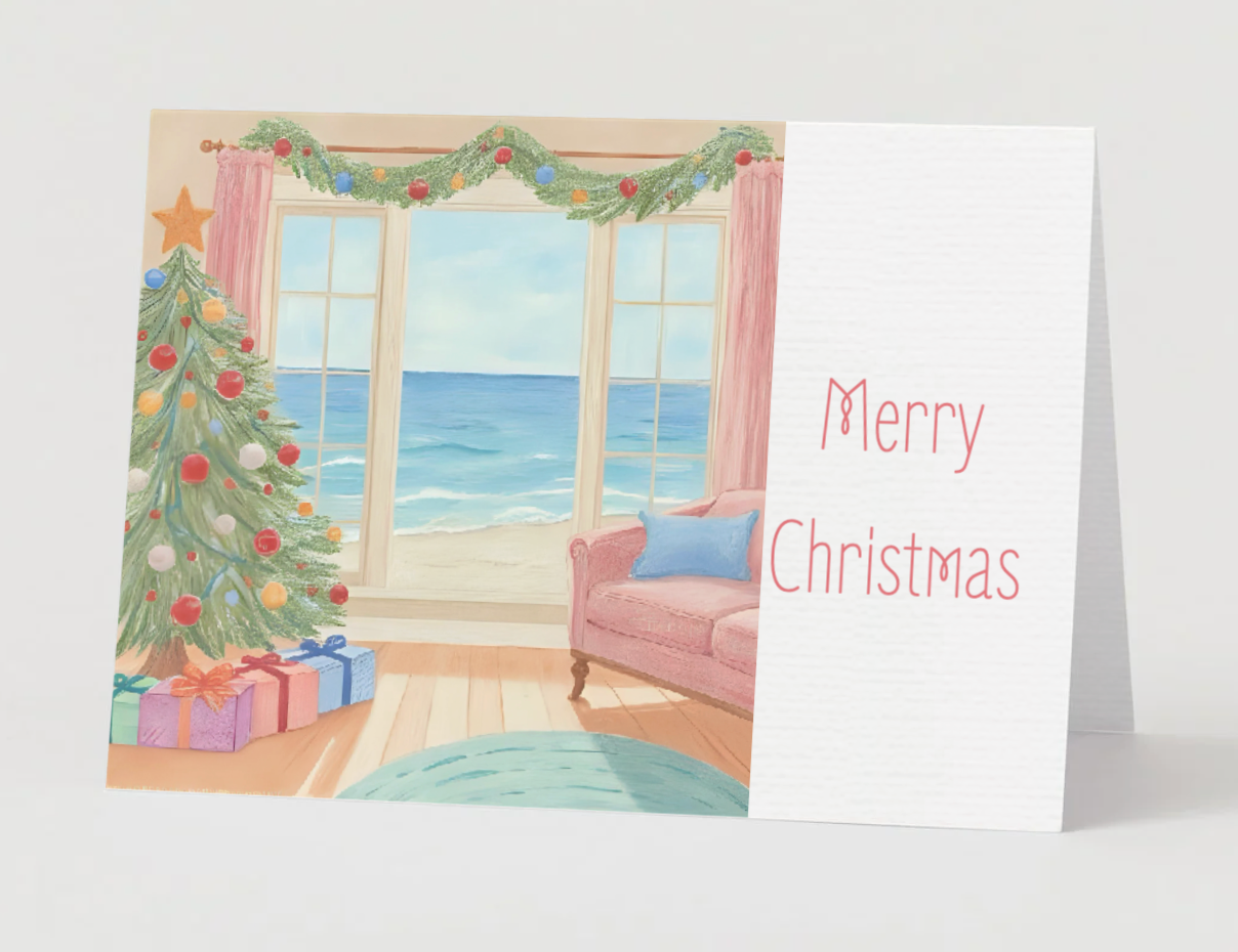 A Coastal Christmas Card Collection: Christmas At The Beach House