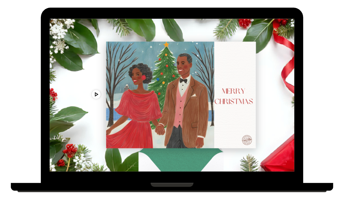 A Romance For Christmas Card Collection: A Sophisticated Night Out (Digital e-Card)