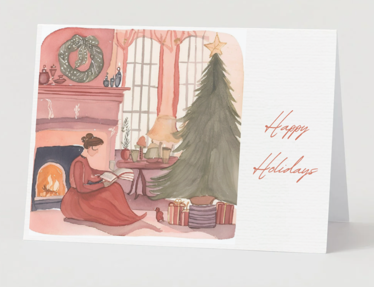 A Bookish Christmas Card Collection: The Comfort Of A Good Book