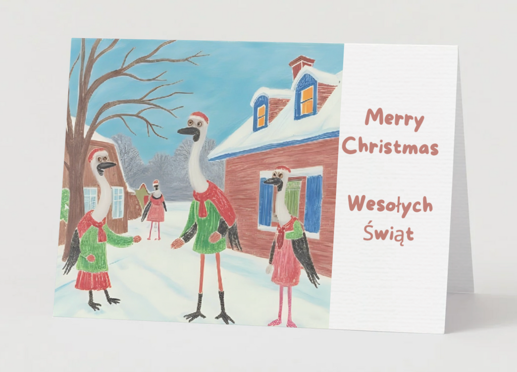 A Polish Christmas Card Collection: A Gathering Of Storks