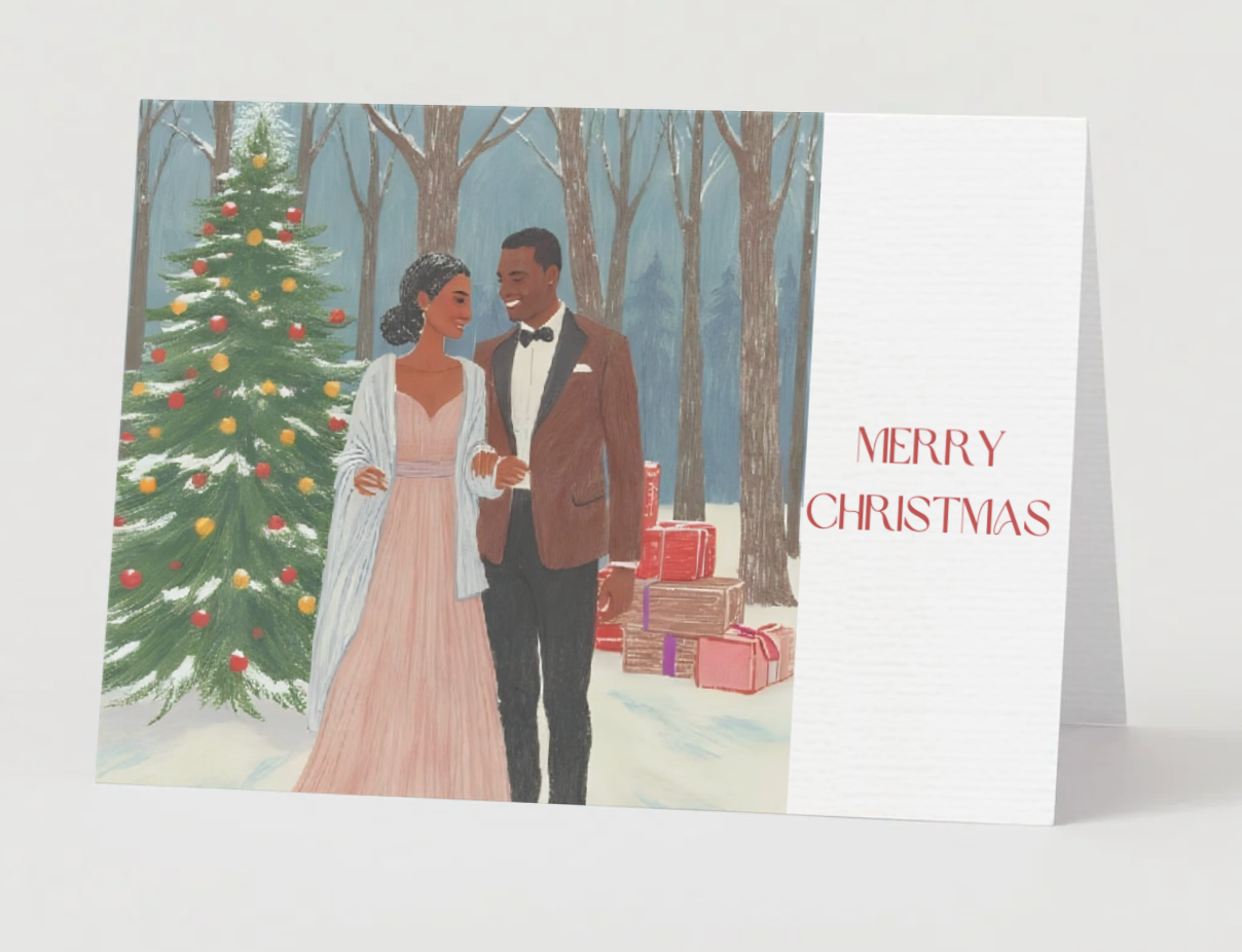 A Black Christmas Card Collection (Set of 17)