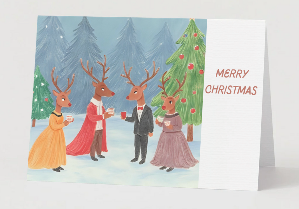 An Enchanted Woodland Christmas Card Collection: A Toast To The Holiday