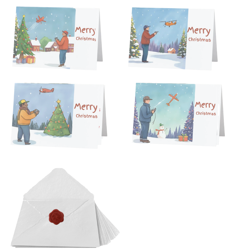 A Remote-Controlled Christmas Card Collection (Set of 4)