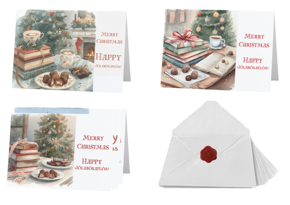 The Sweetest Christmas Eve Card Collection (Jolabokaflod) (Set of 3)
