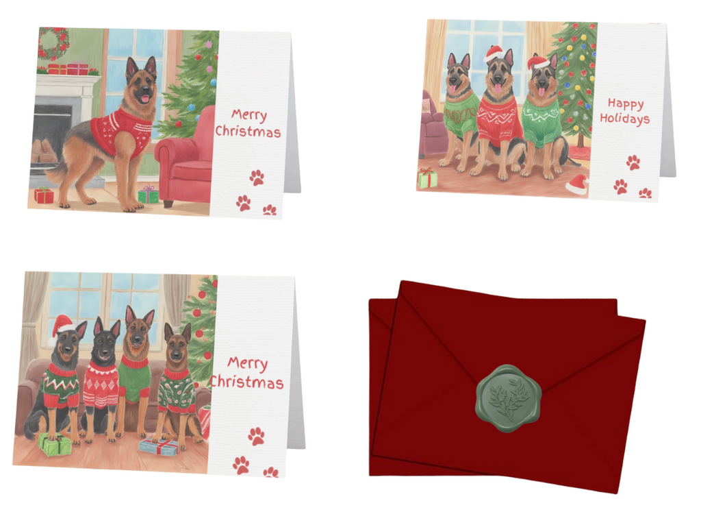 Have A German Shepherd Christmas Card Collection (Set of 3)