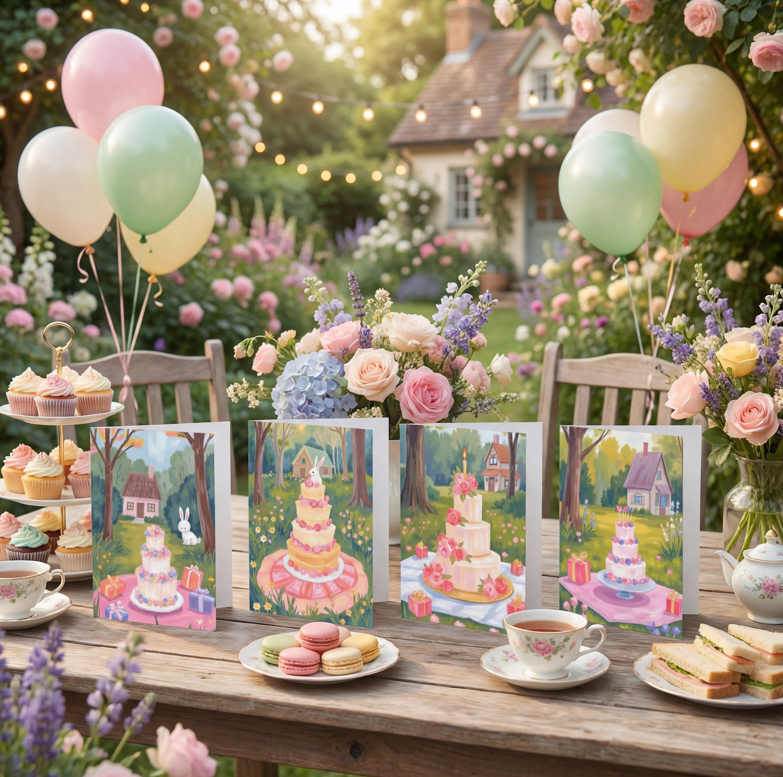 A Cottagecore Fantasy Birthday Card - Included With Gift Set