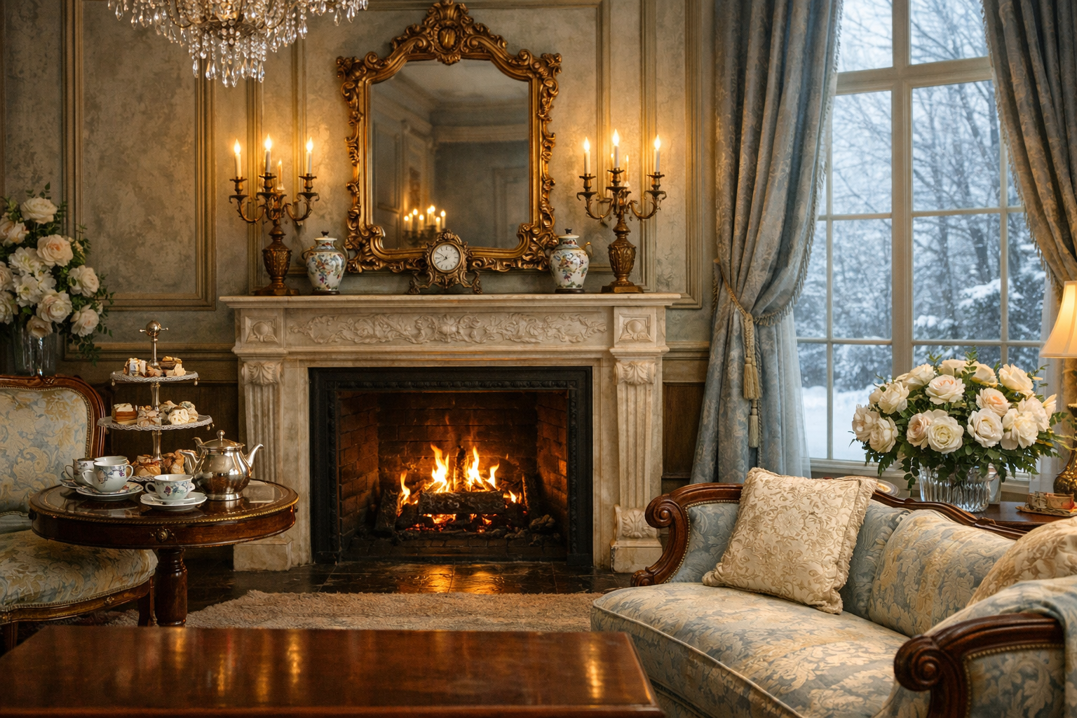 Victorian Parlor Digital Background