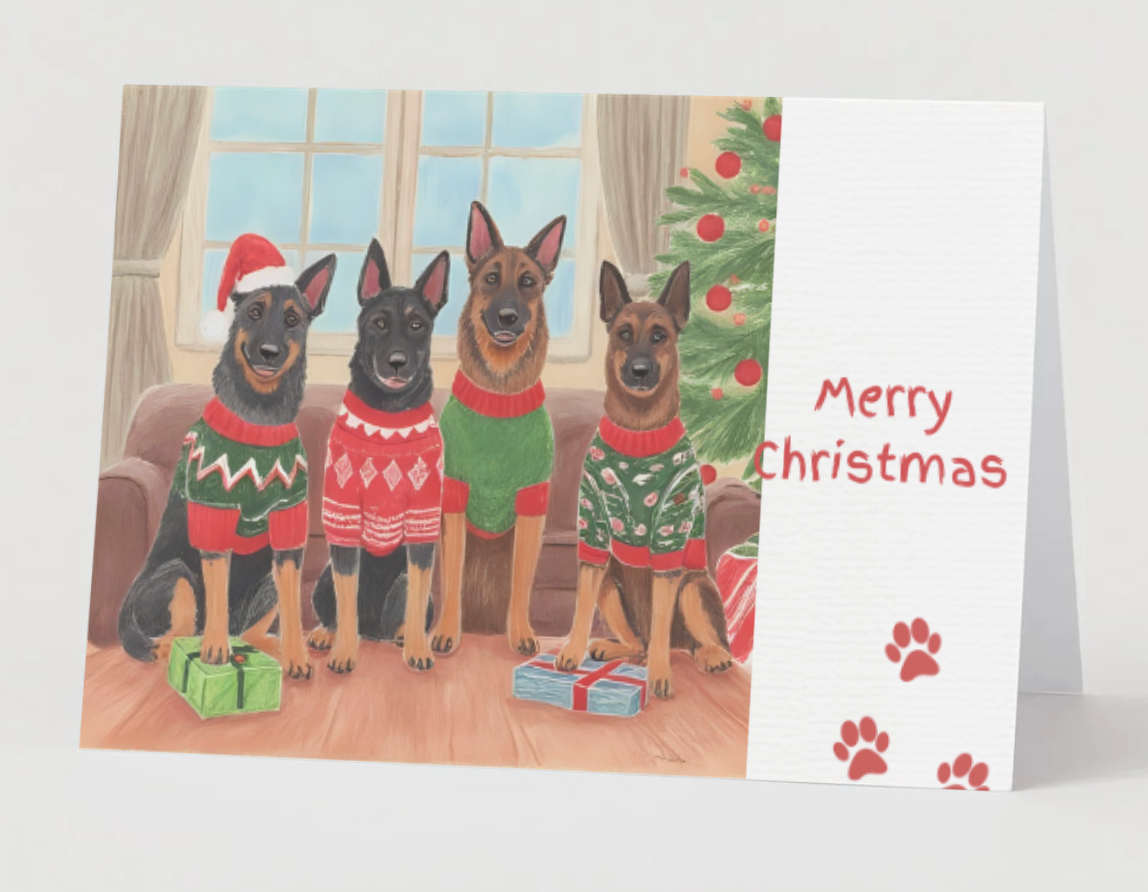 Have A German Shepherd Christmas Card Collection (Set of 3)