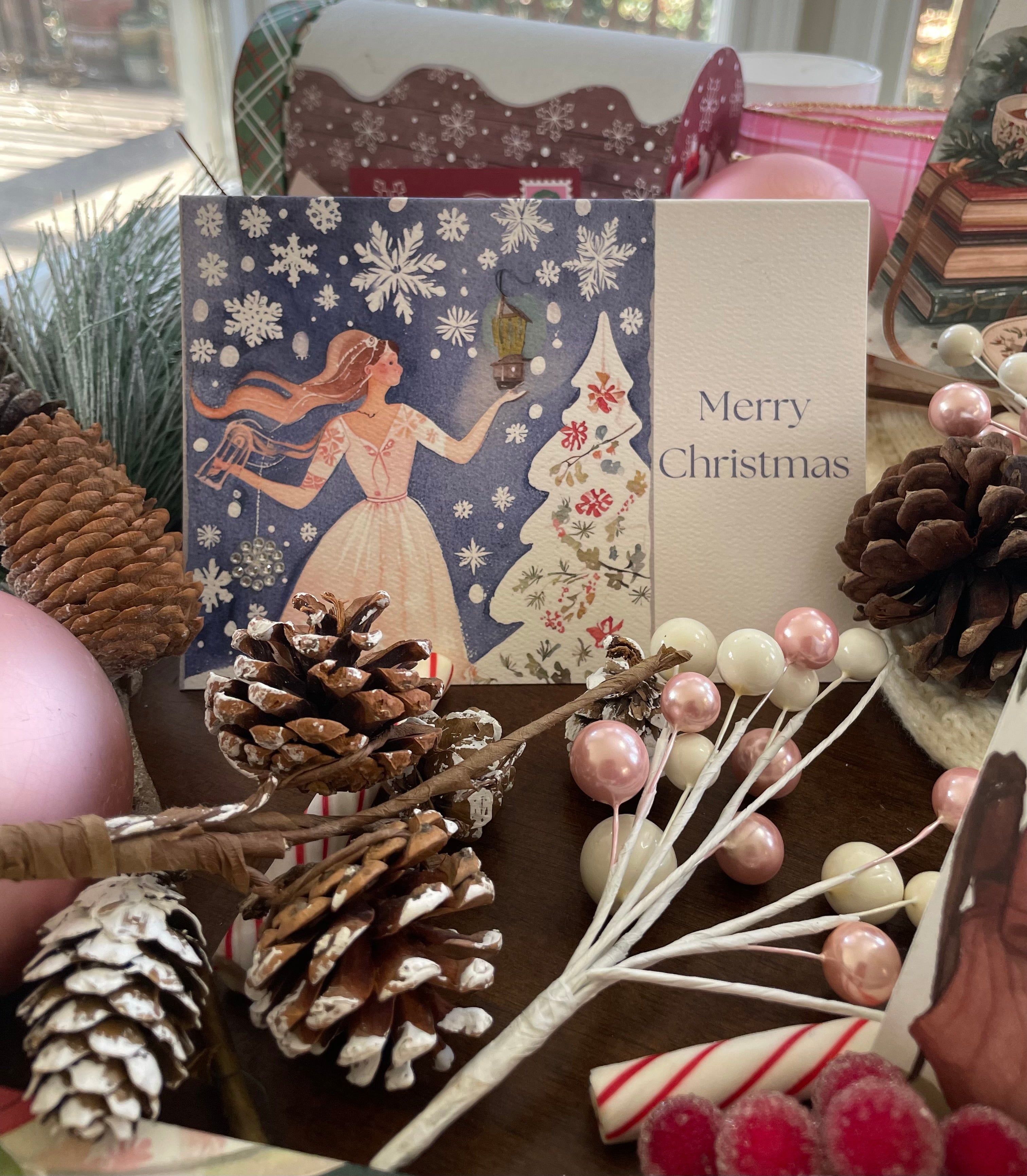 Snowflake Skies Christmas Card Collection (Set Of 5)