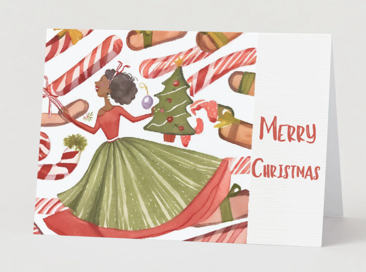 A Black Christmas Card Collection (Set of 17)
