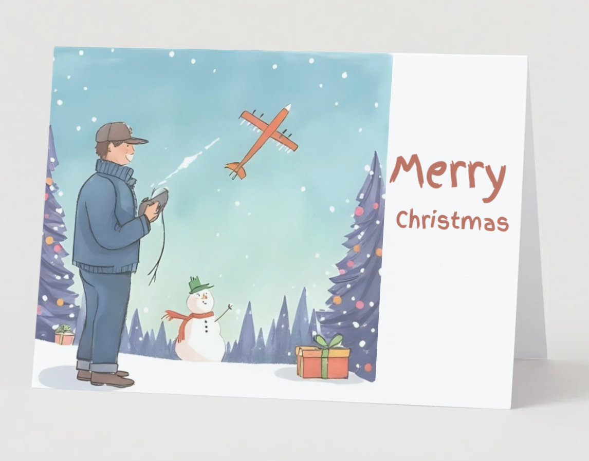 A Remote Control Plan Christmas Card Collection: Christmas Morning Flight