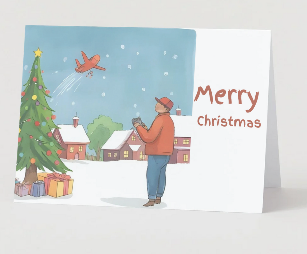 A Remote Control Plane Christmas Card Collection: Christmas Day Takeoff