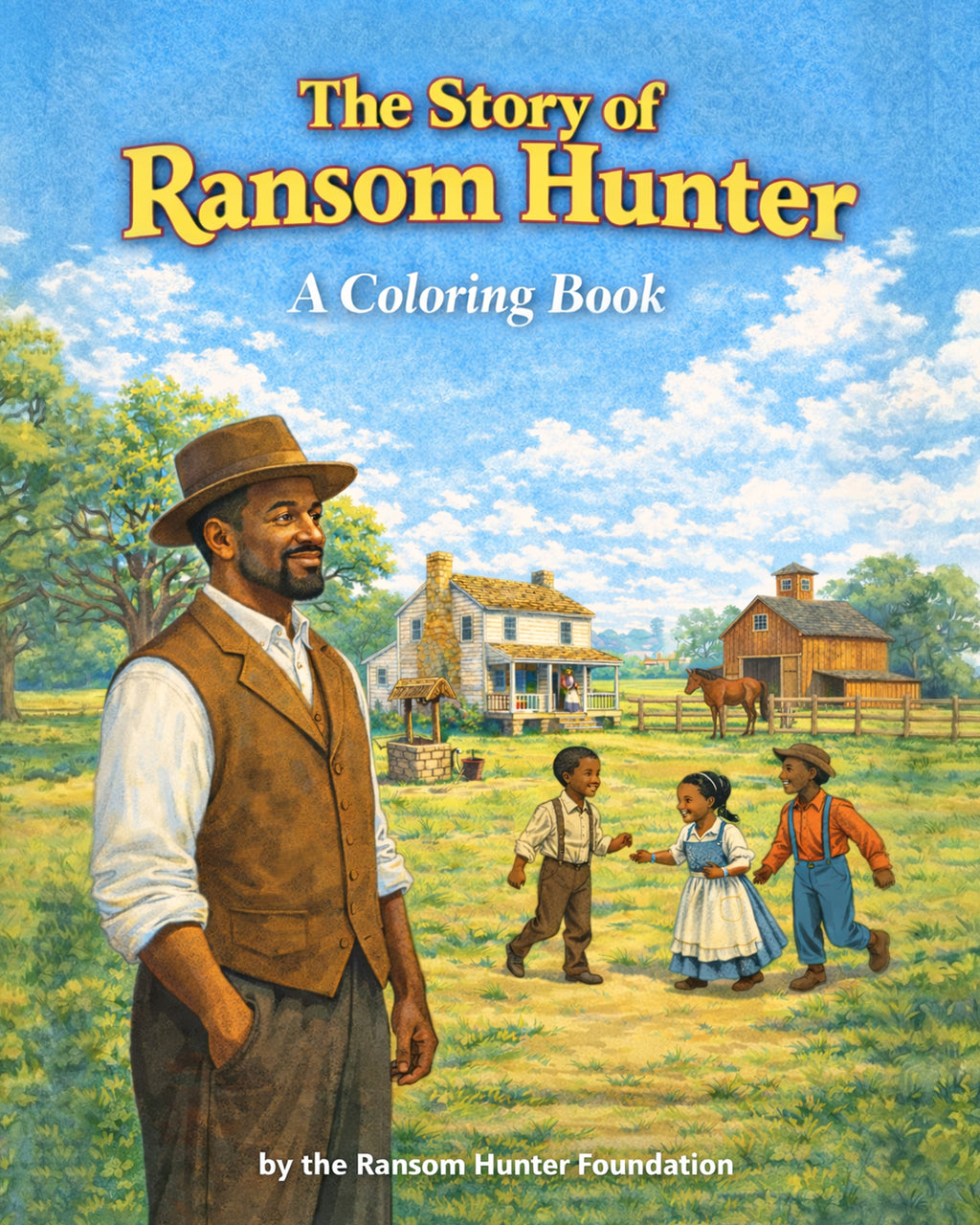 The Story Of Ransom Hunter - A Coloring Book For Grades K-2 (Discover North Carolina History, Black History, Black American History, American History For Young Learners)