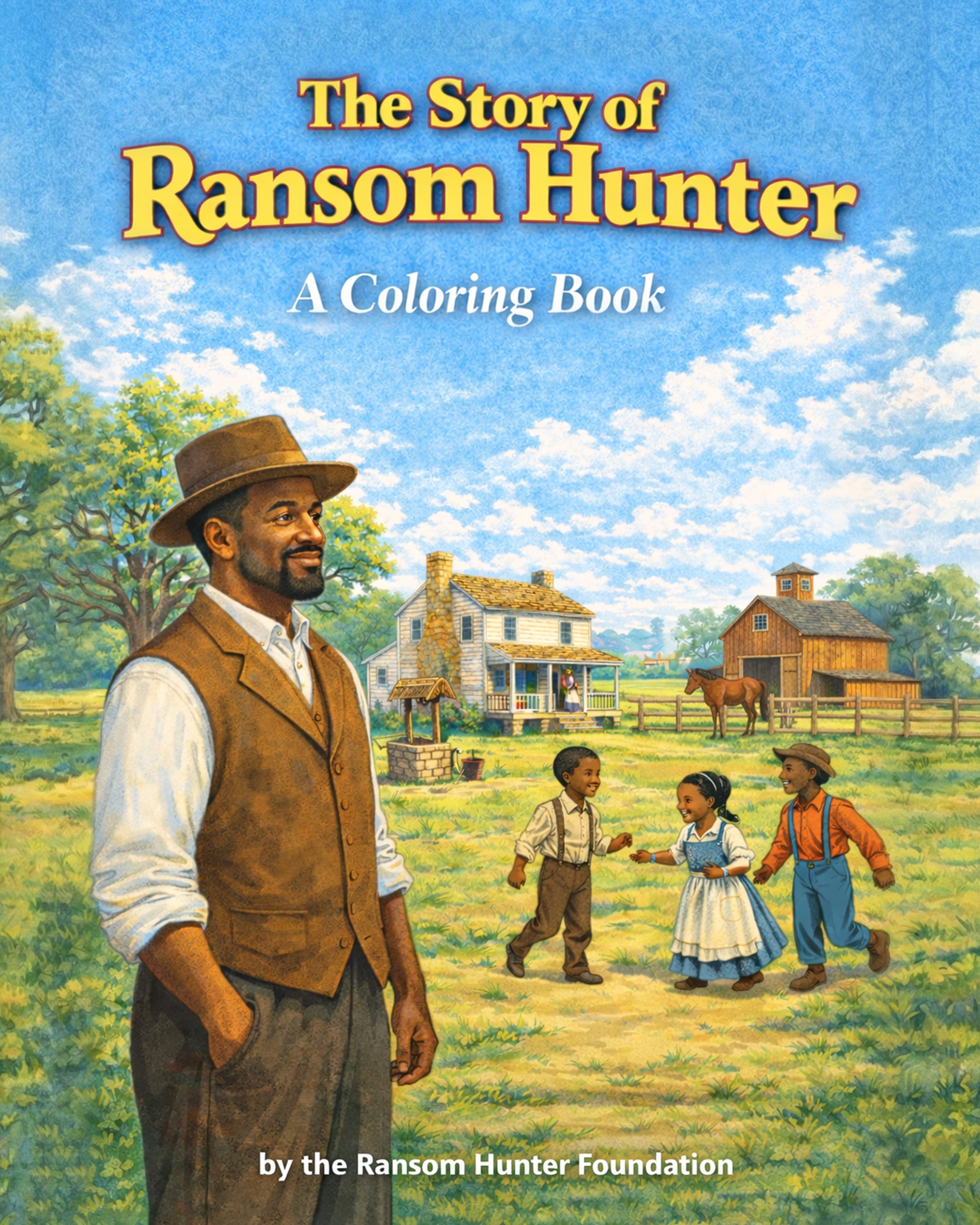 The Story Of Ransom Hunter - A Coloring Book For Grades K-2 (Discover North Carolina History, Black History, Black American History, American History For Young Learners)