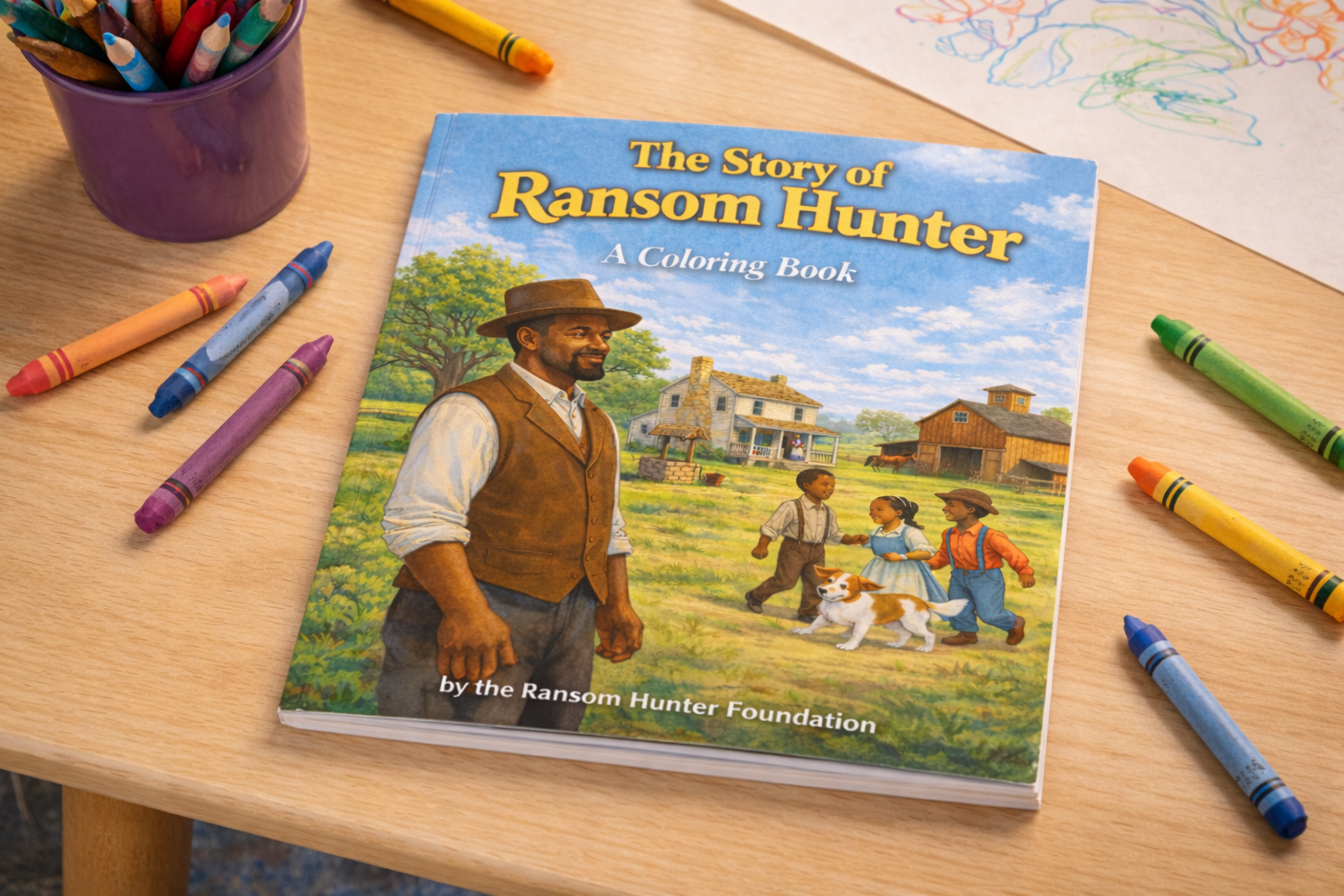 The Story Of Ransom Hunter - A Coloring Book For Grades K-2 (Discover North Carolina History, Black History, Black American History, American History For Young Learners)