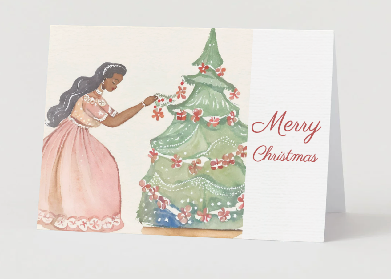 O Christmas Tree Card Collection: Trimming The Tree With Love (Digital e-Card)