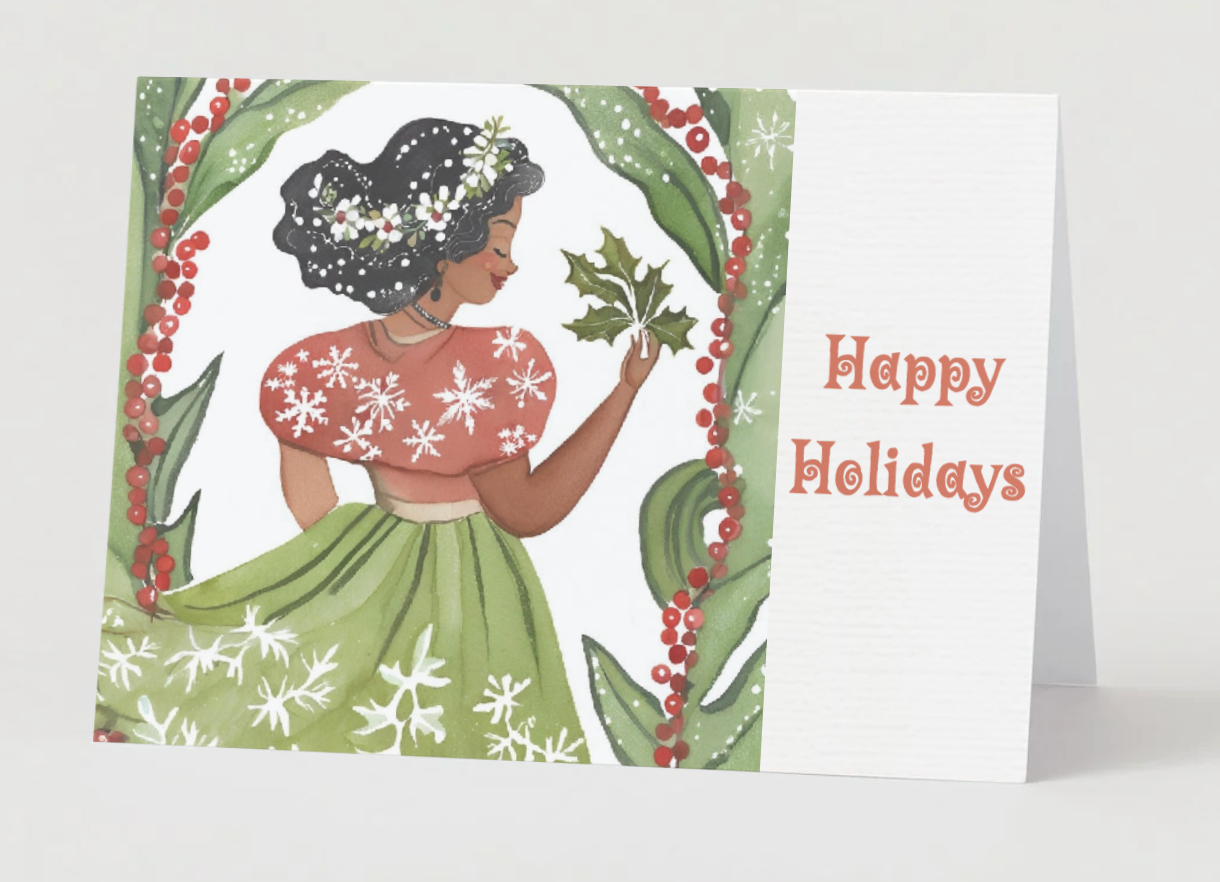 A Black Christmas Card Collection (Set of 17)