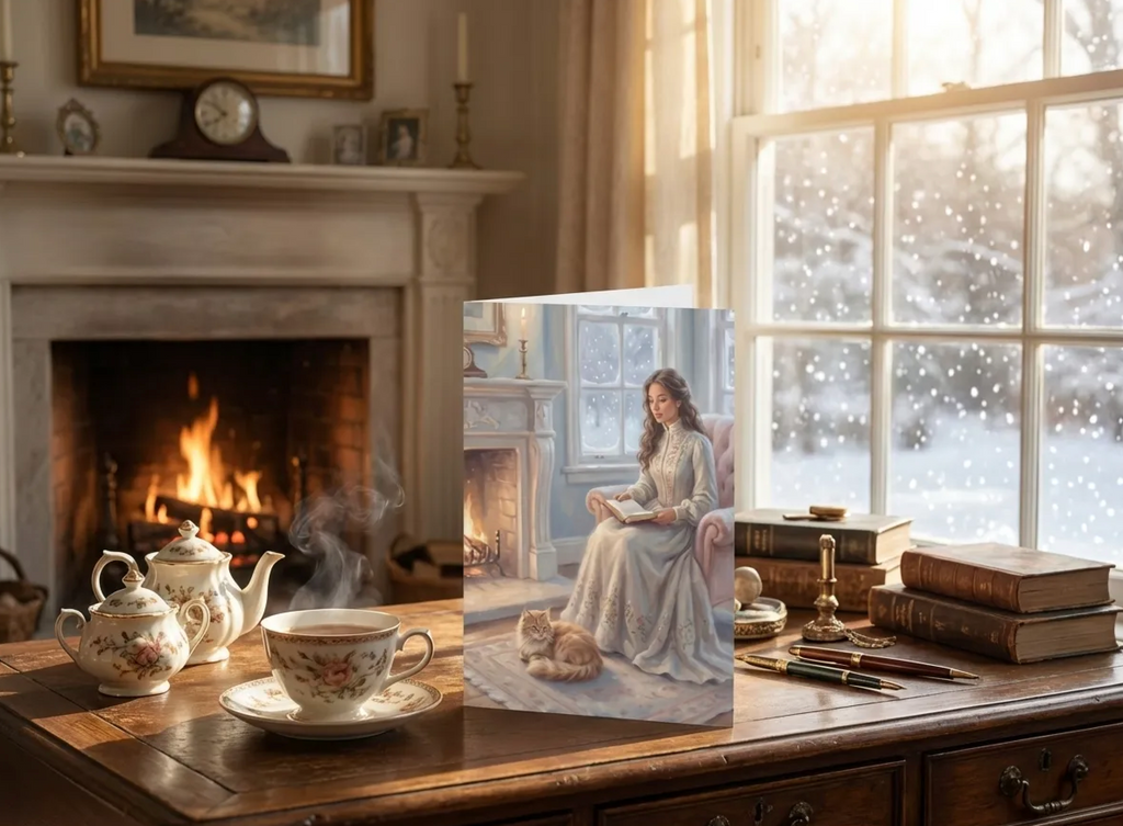 A Victorian Reading Room: A Moment Of Repose