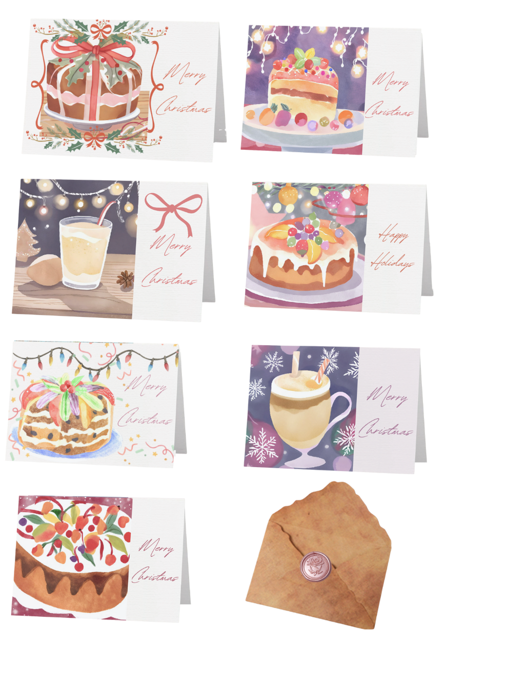 A Yuletide Kitchen Card Collection (Set of 7)