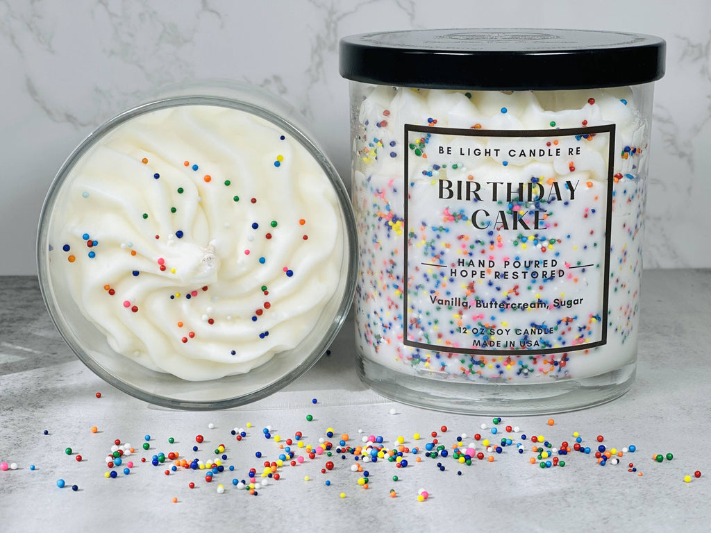 Birthday Cake, Scented Soy Candle 12 oz