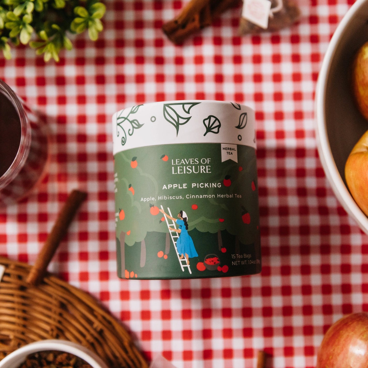 Apple Picking - A Cozy Fall Herbal Tea That Evokes Autumnal Visits To The Apple Orchard