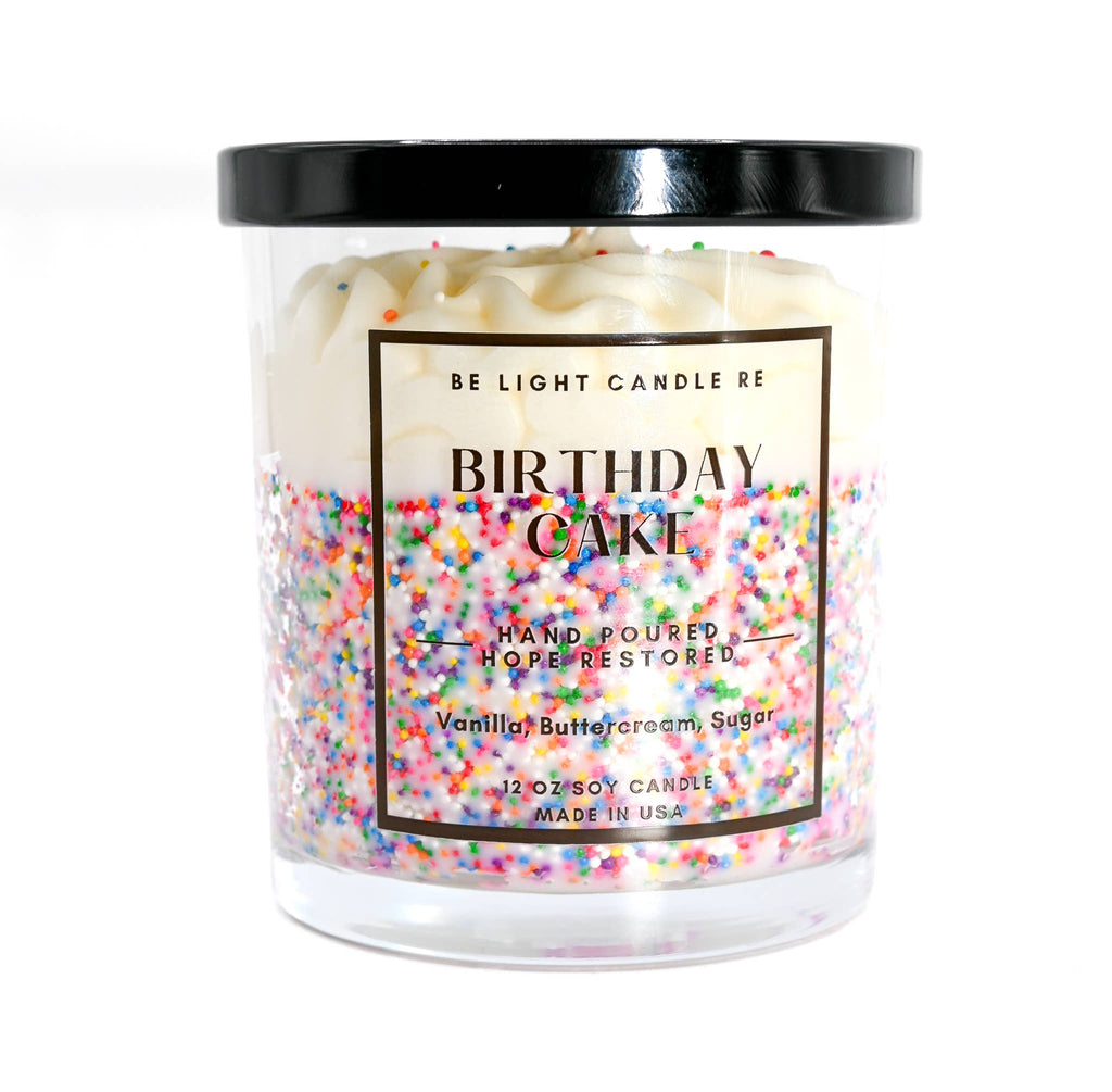 Birthday Cake, Scented Soy Candle 12 oz