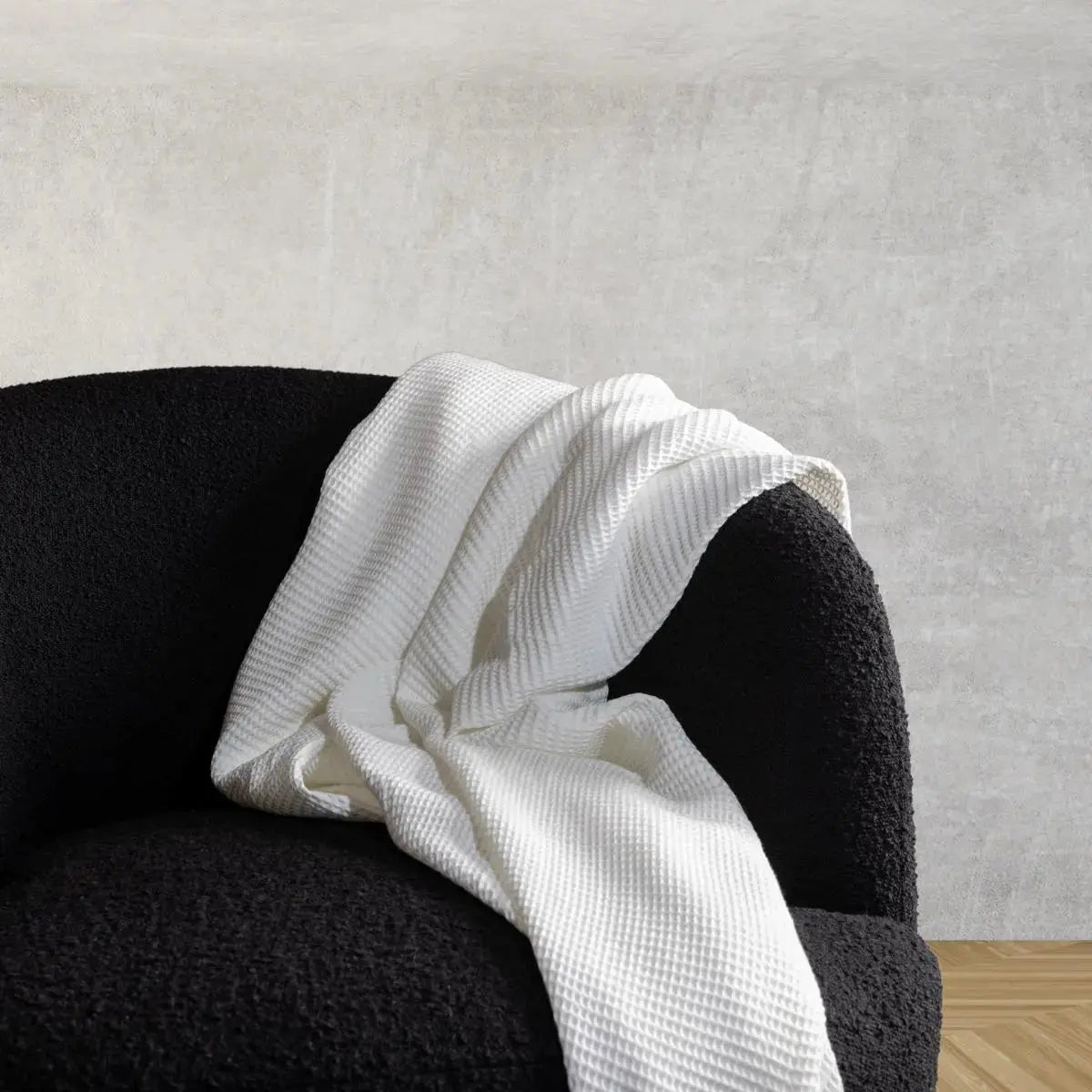 Cozy Blanket: Blissful Bamboo Waffle Throw Blanket